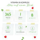 Vitamin B Komplex - 8 B-Vitamine - 365 Tabletten