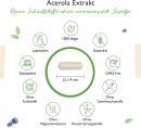 MHD 3/24 Acerola Extrakt - 750 mg - 25% natürliches Vitamin C - 240 Kapseln